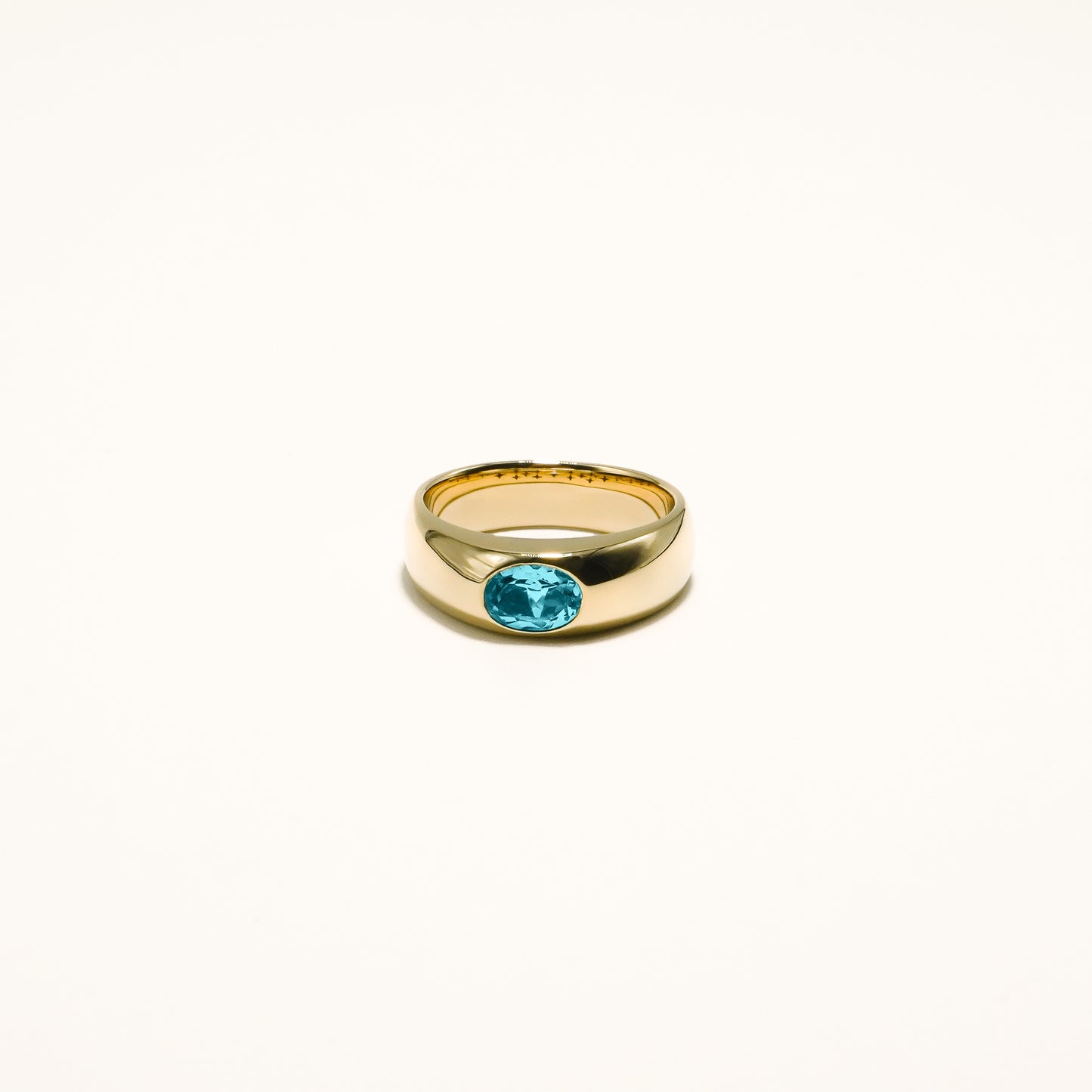 Oval Gemstone Ring