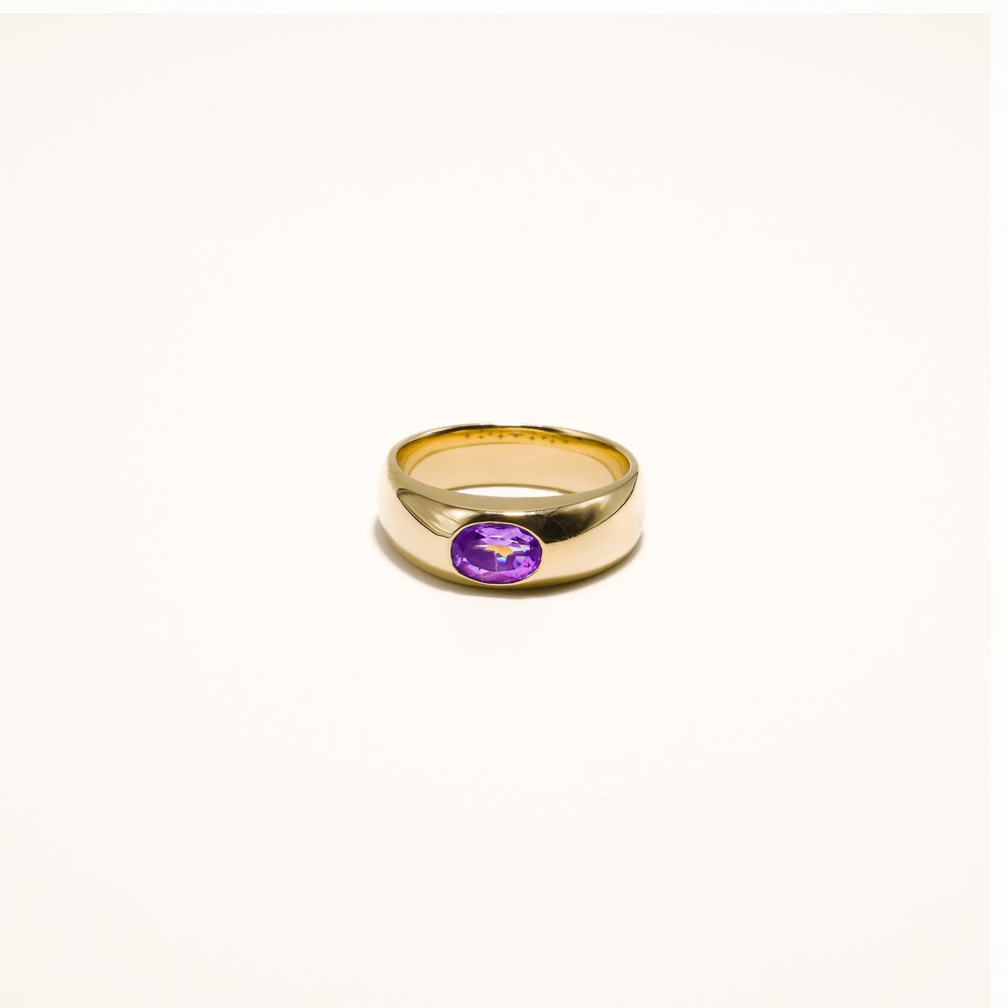 Oval Gemstone Ring
