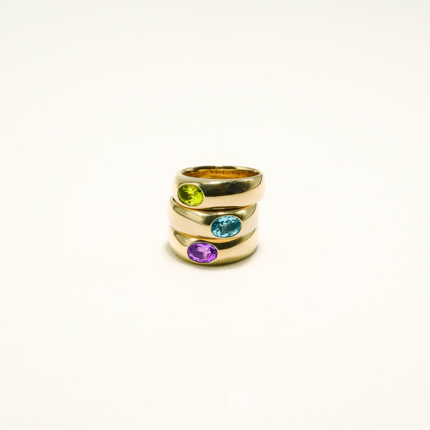 Oval Gemstone Ring