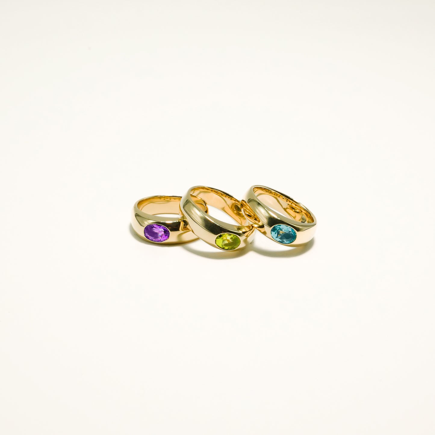 Oval Gemstone Ring