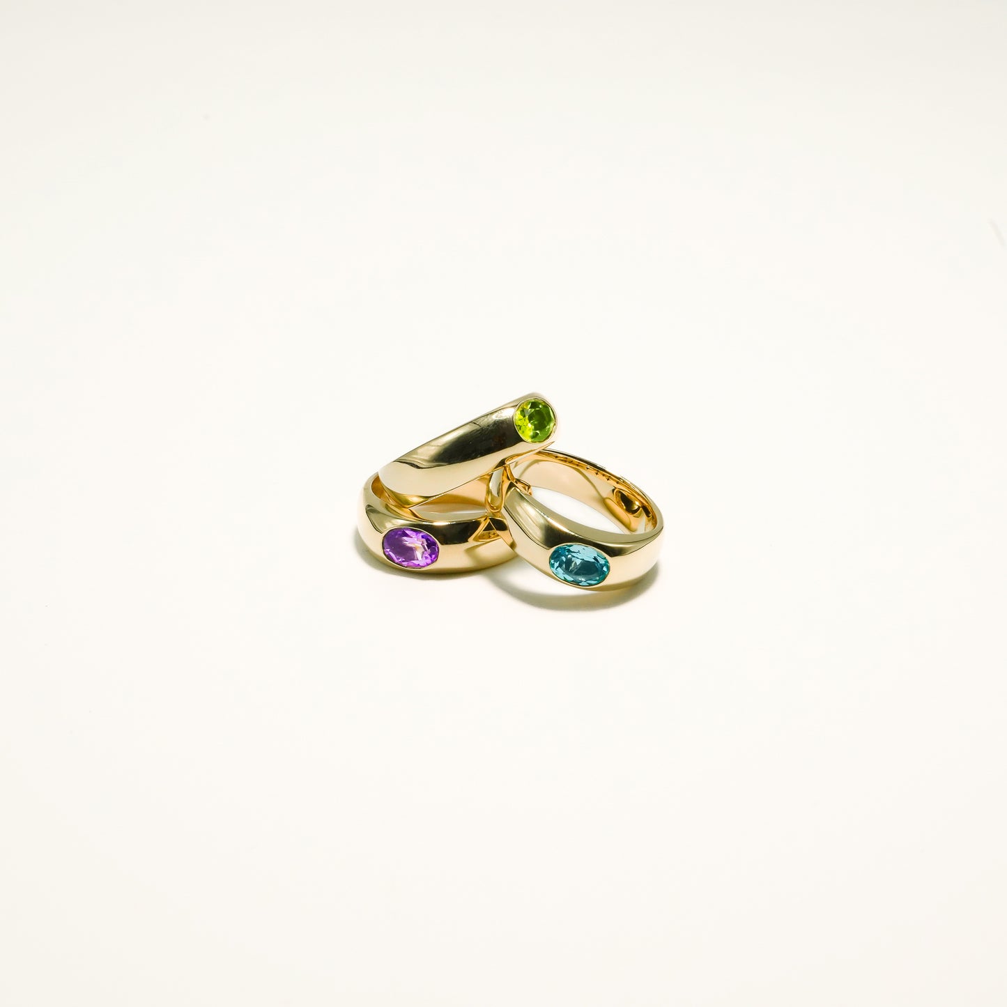 Oval Gemstone Ring