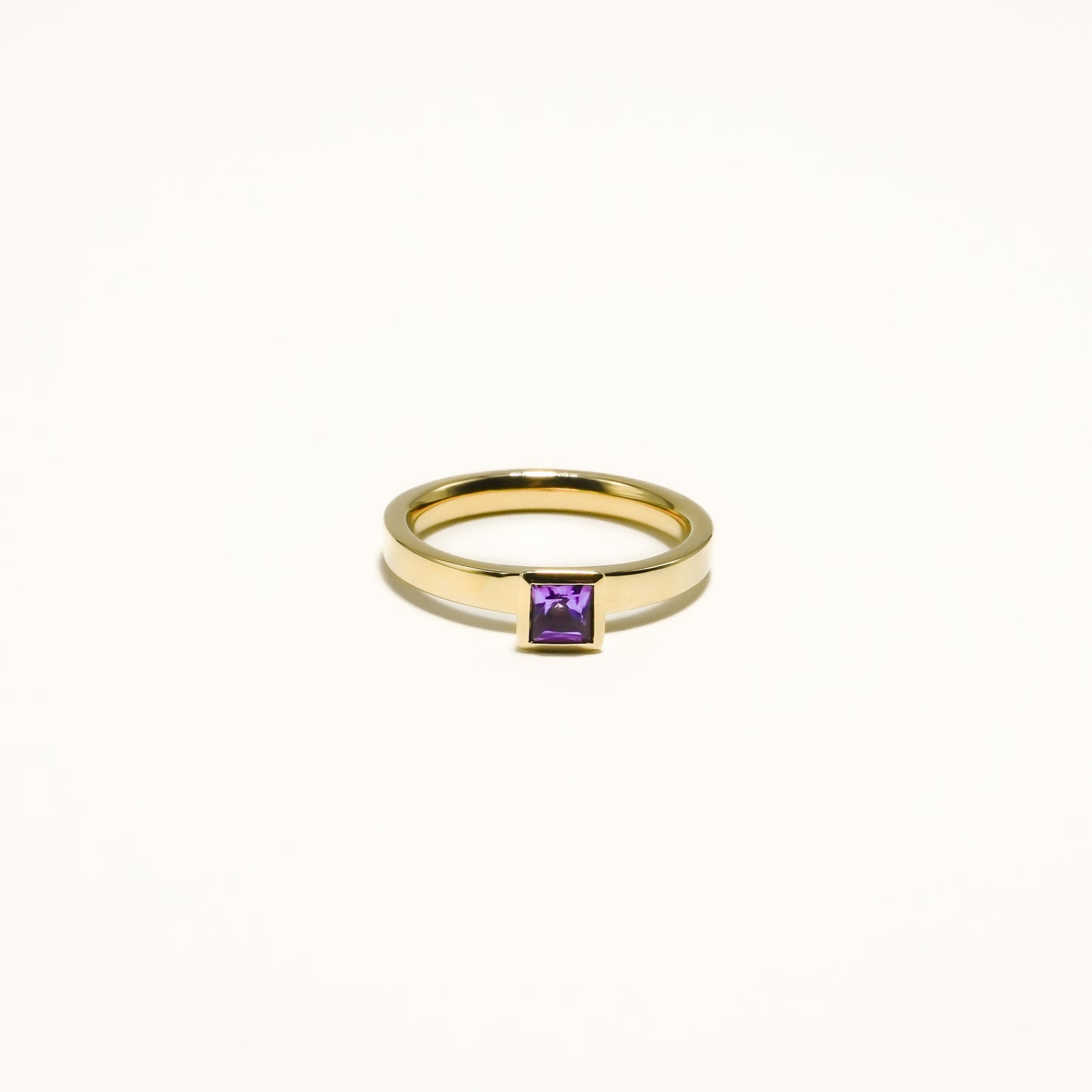 Princess Cut Gemstone Ring
