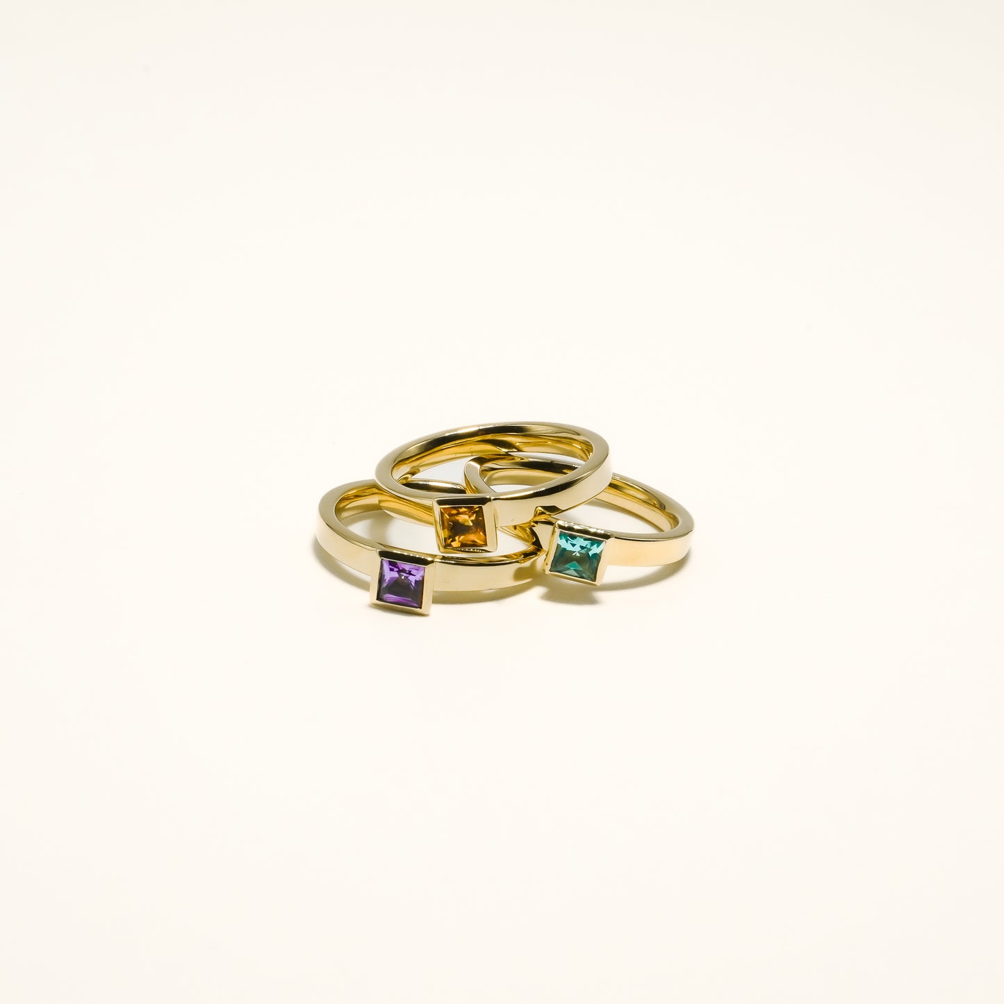 Princess Cut Gemstone Ring