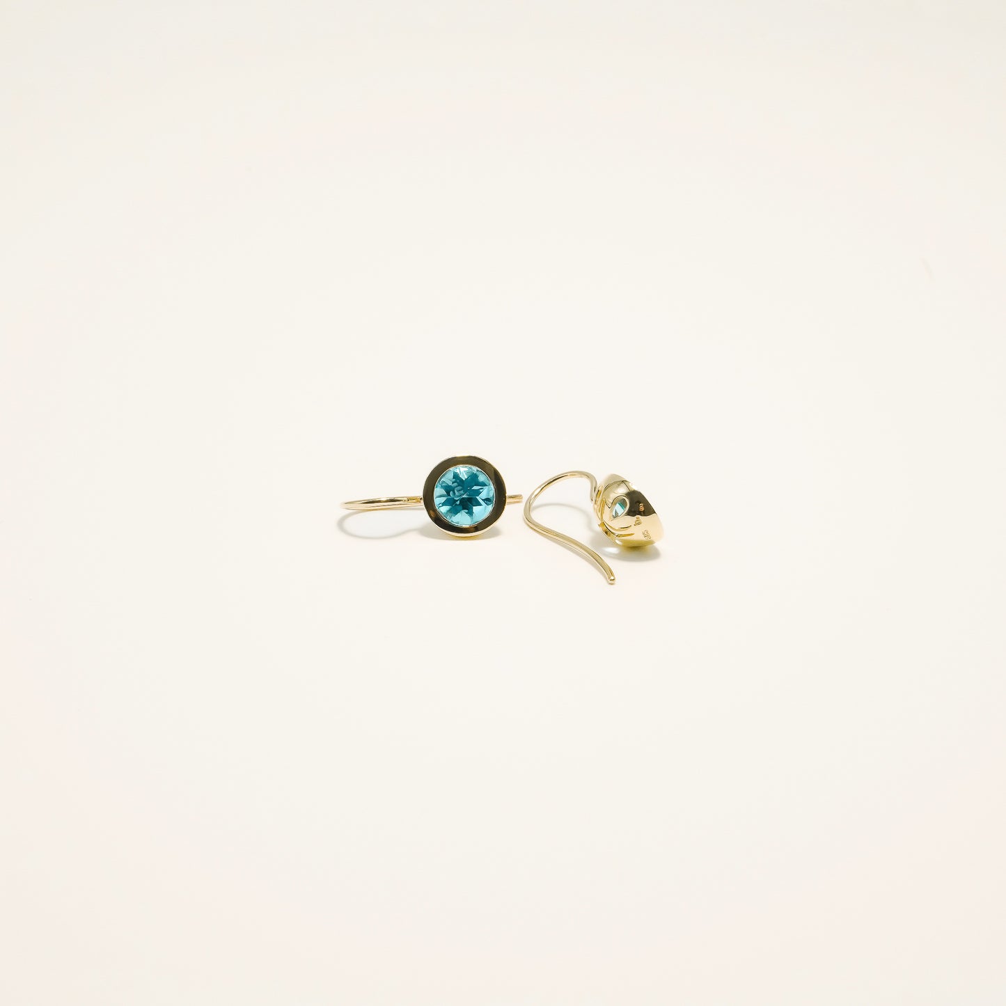 Brilliant Swiss Blue Topaz Earrings