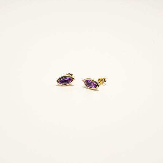Marquise Amethyst Earrings