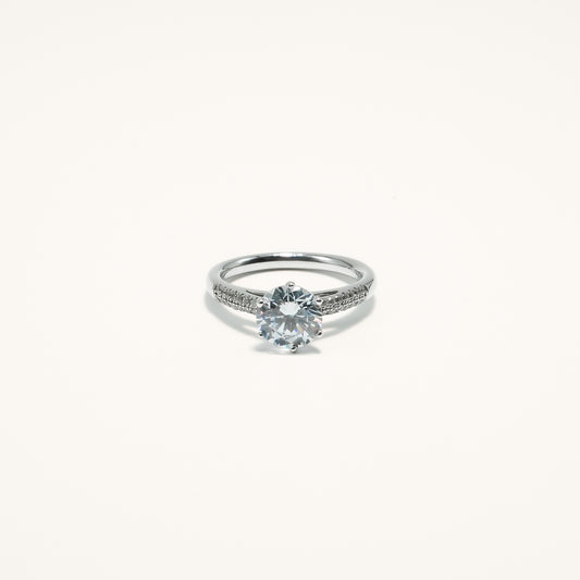 Round LGD Shank Engagement Ring