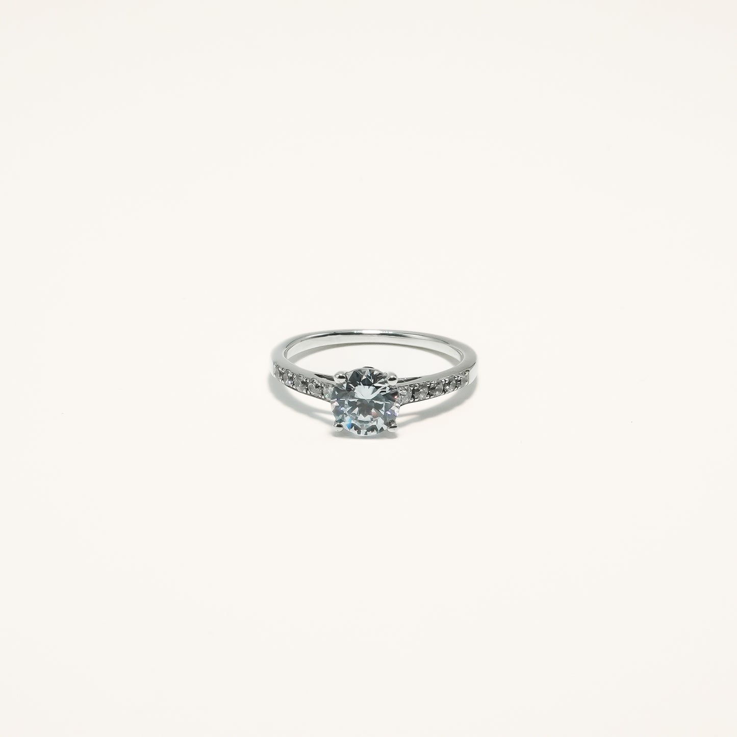 Round LGD Shank Engagement Ring