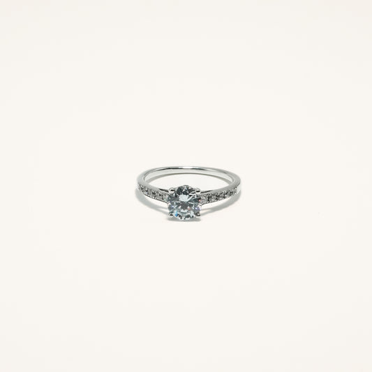 Round LGD Shank Engagement Ring
