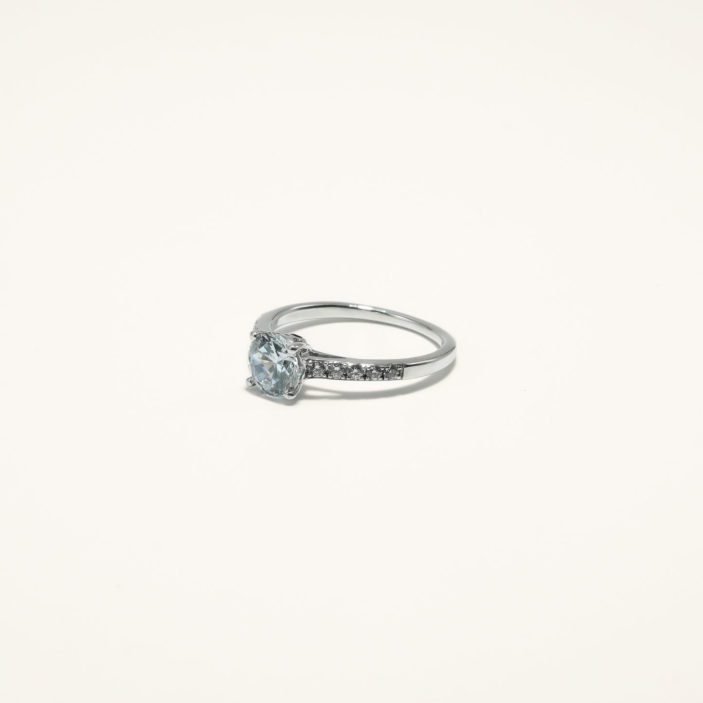 Round LGD Shank Engagement Ring