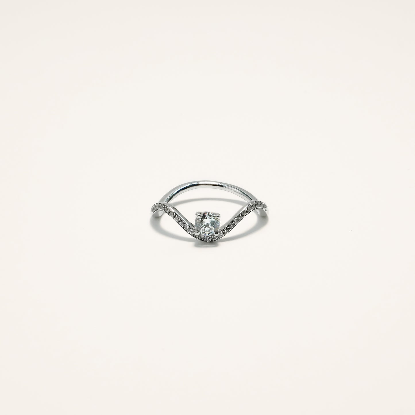 V Shaped LGD Engagement Ring