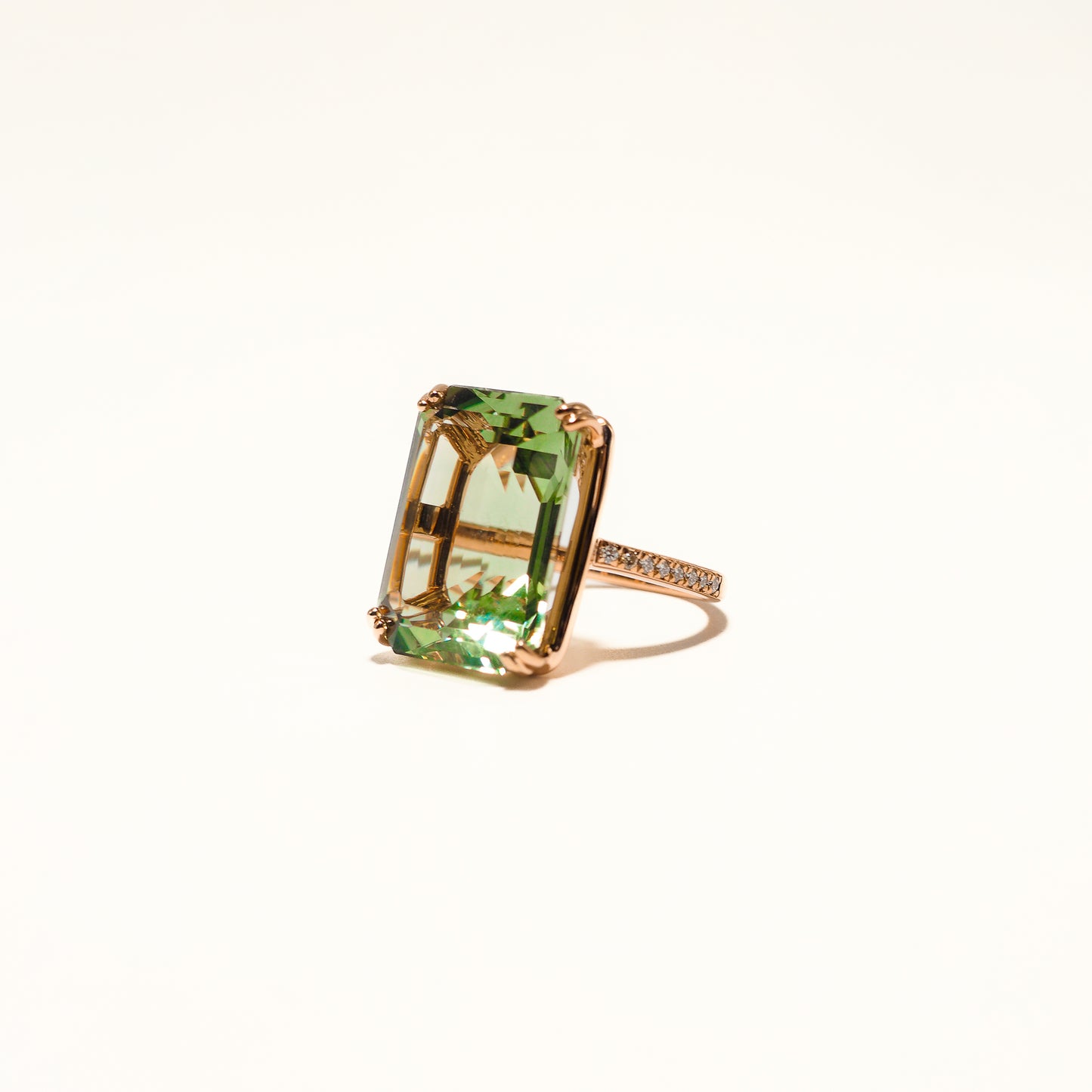 Prasiolite LGD Ring