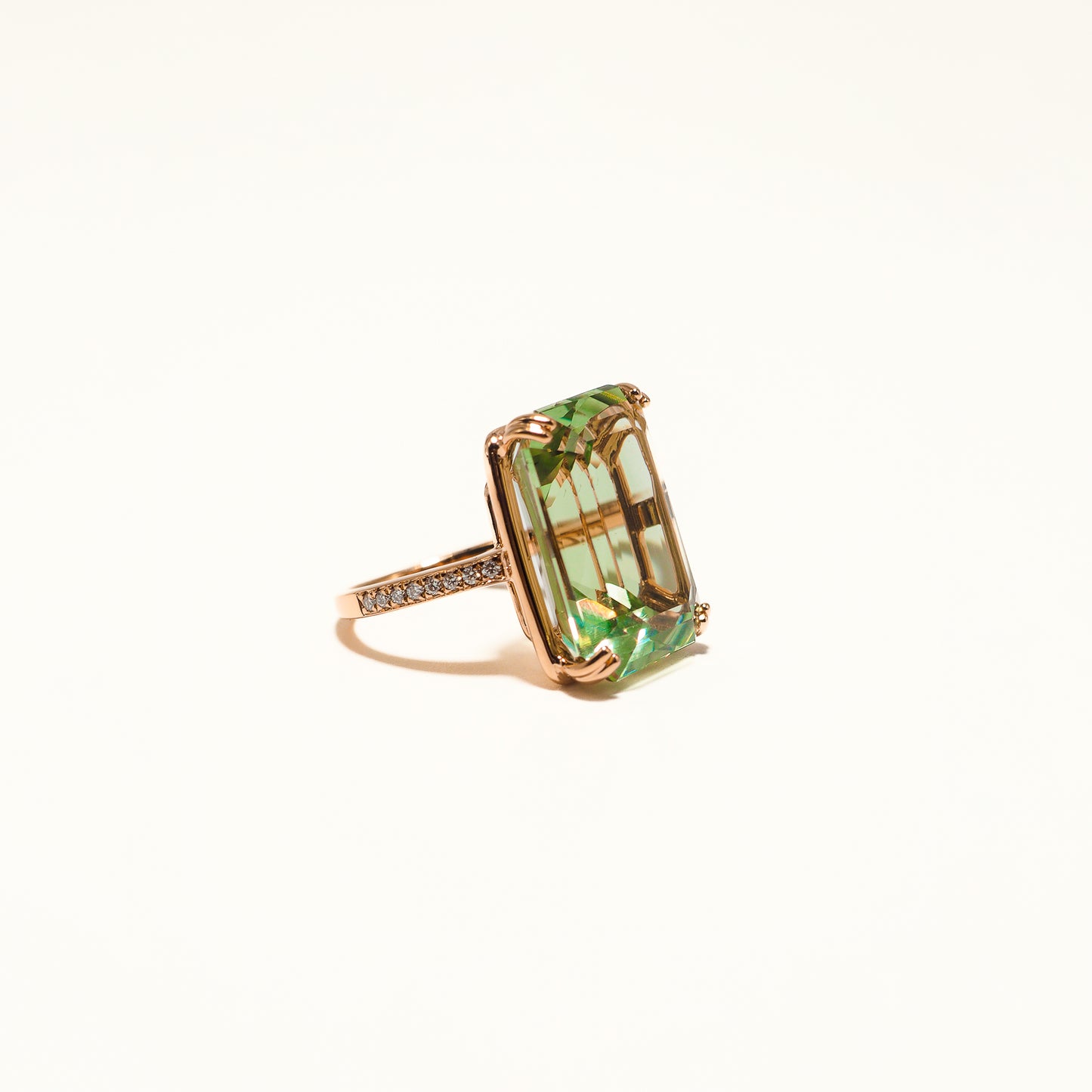Prasiolite LGD Ring