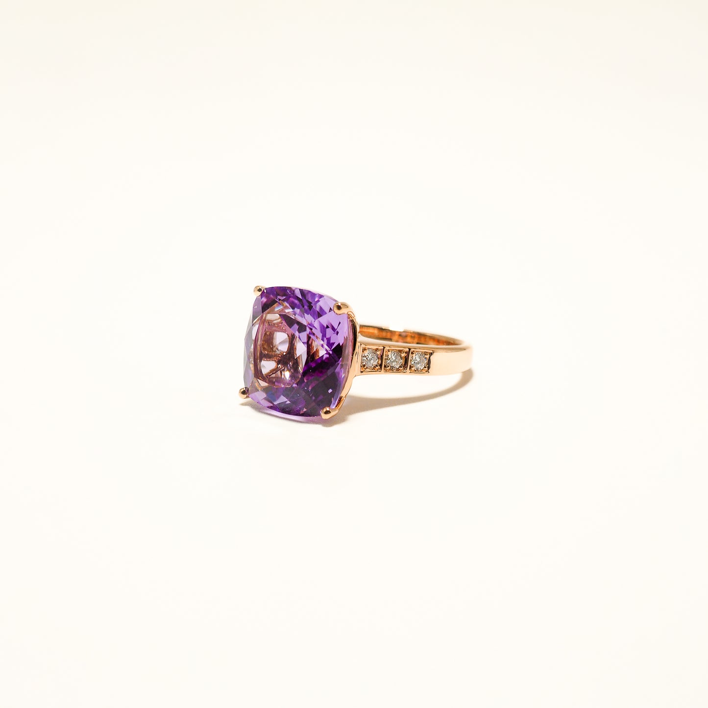 Pink Amethyst LGD Ring