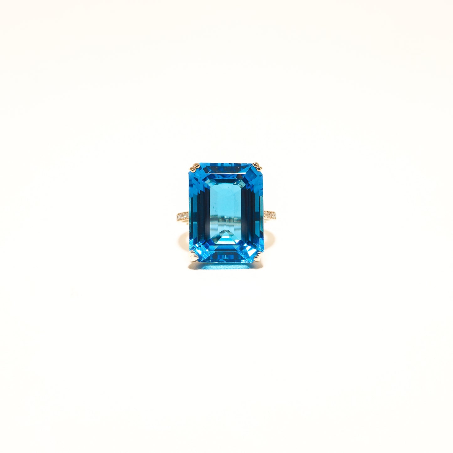 Swiss Blue Topaz LGD Ring