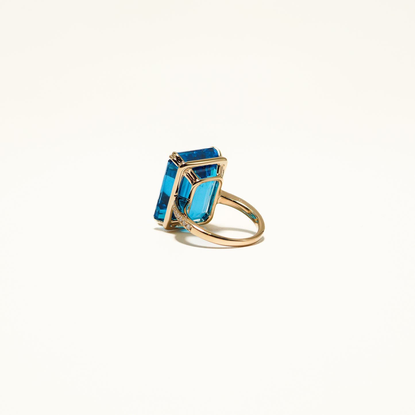 Swiss Blue Topaz LGD Ring
