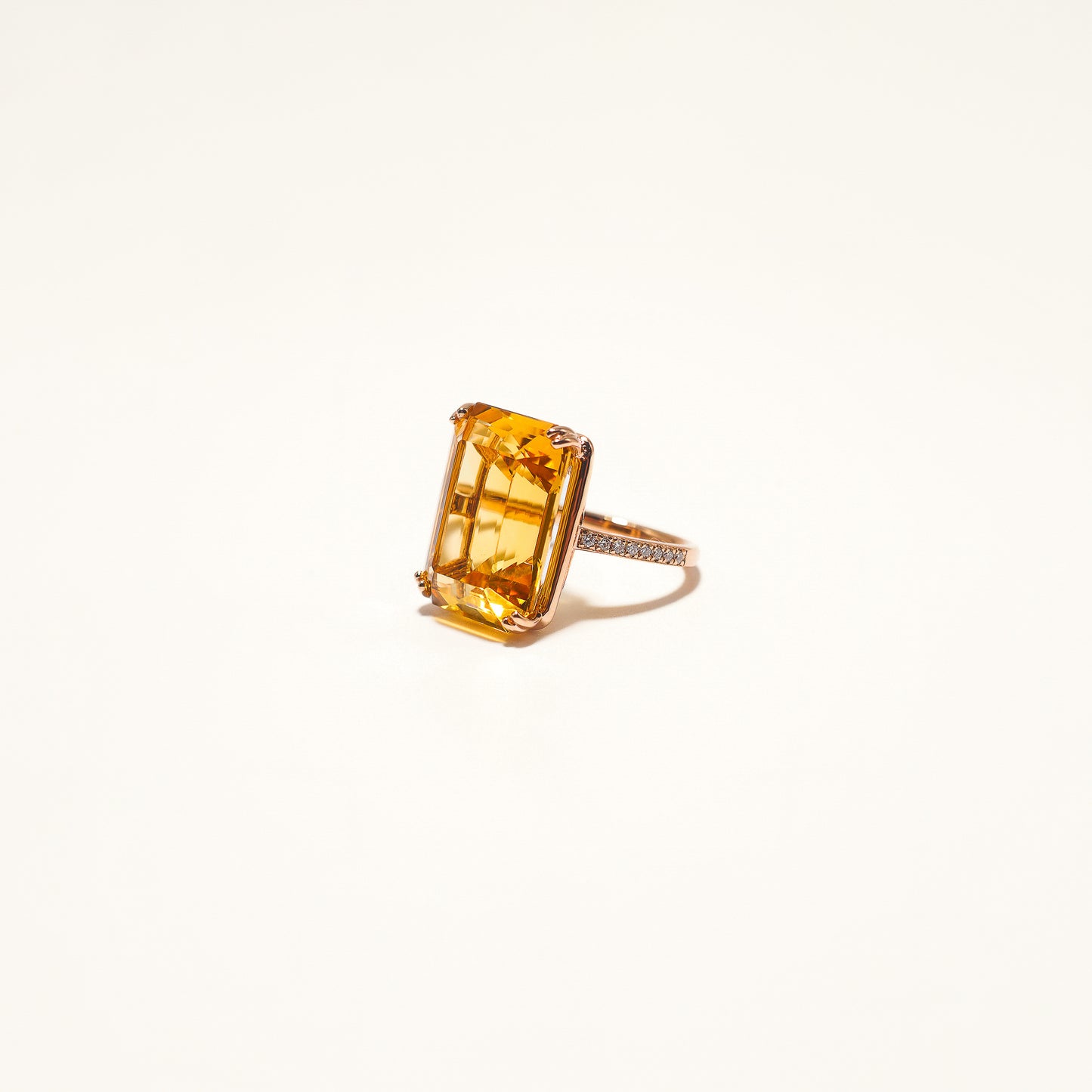 Citrine LGD Ring