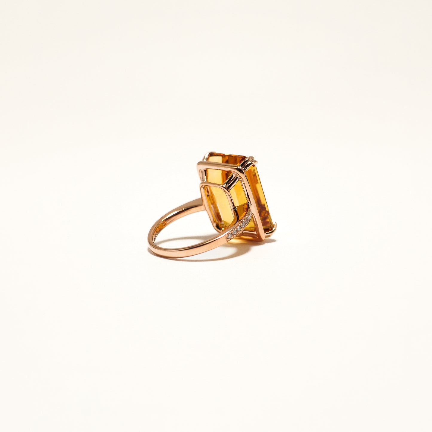 Citrine LGD Ring
