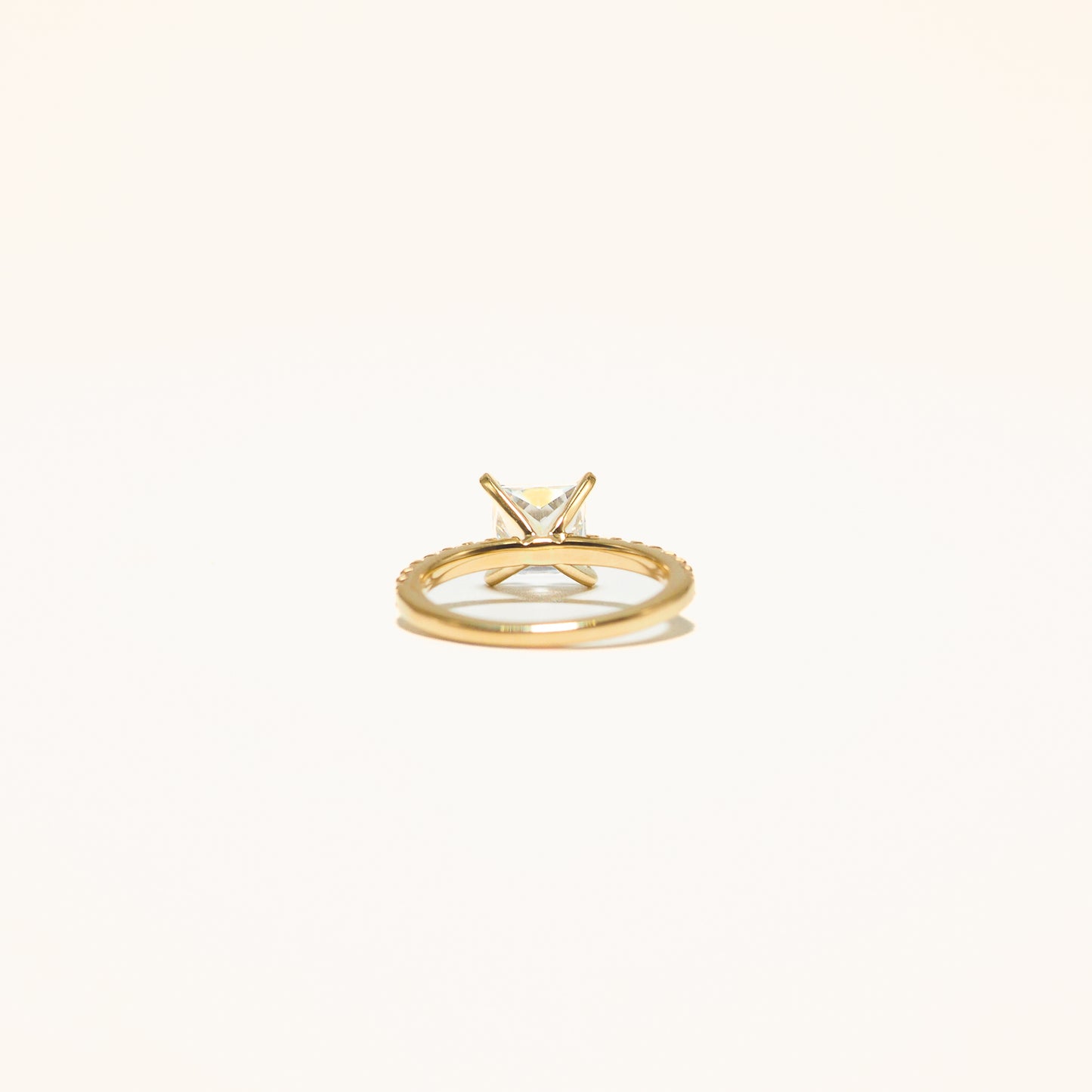 Princess Cut Cubic Zirconia Engagement Ring