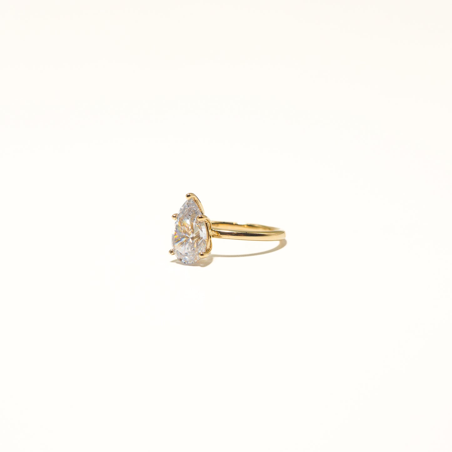 Pear Shape Cubic Zirconia Ring