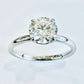 10K White Gold LGD (1CT) Engagement Ring. #24012