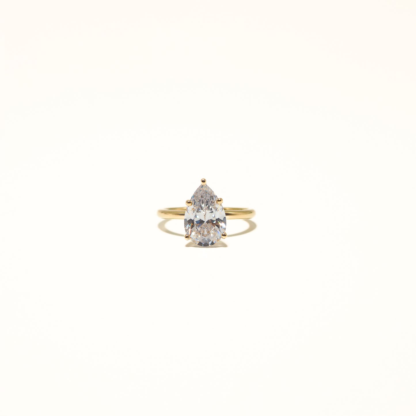 Pear Shape Cubic Zirconia Ring