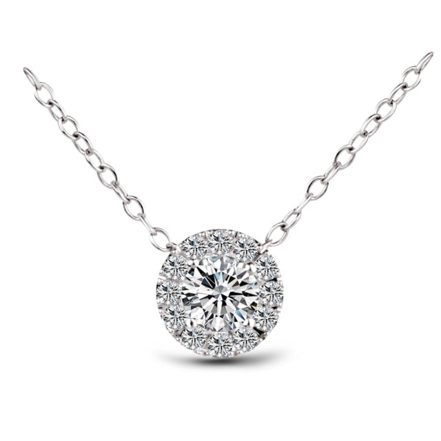 0.30 Carat Diamond Size Necklace.