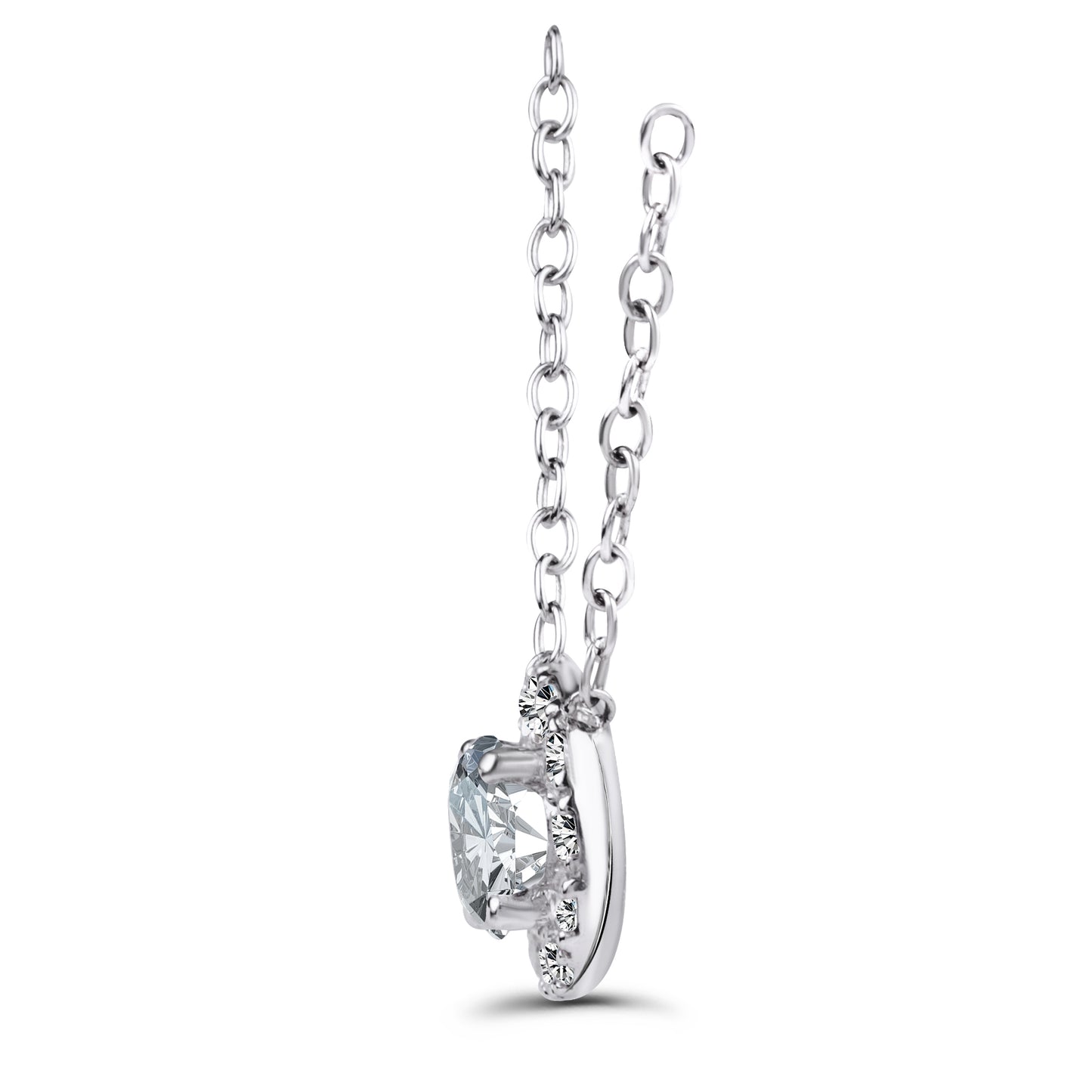 0.30 Carat Diamond Size Necklace.