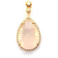 Rose Quartz Pink Gold Pendant.