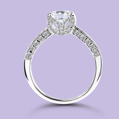 1 Carat White Gold Engagement Ring.