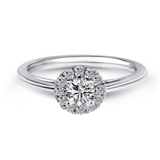 0.30 Carat White Gold Engagement Ring.