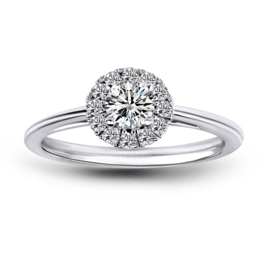 0.30 Carat White Gold Engagement Ring.