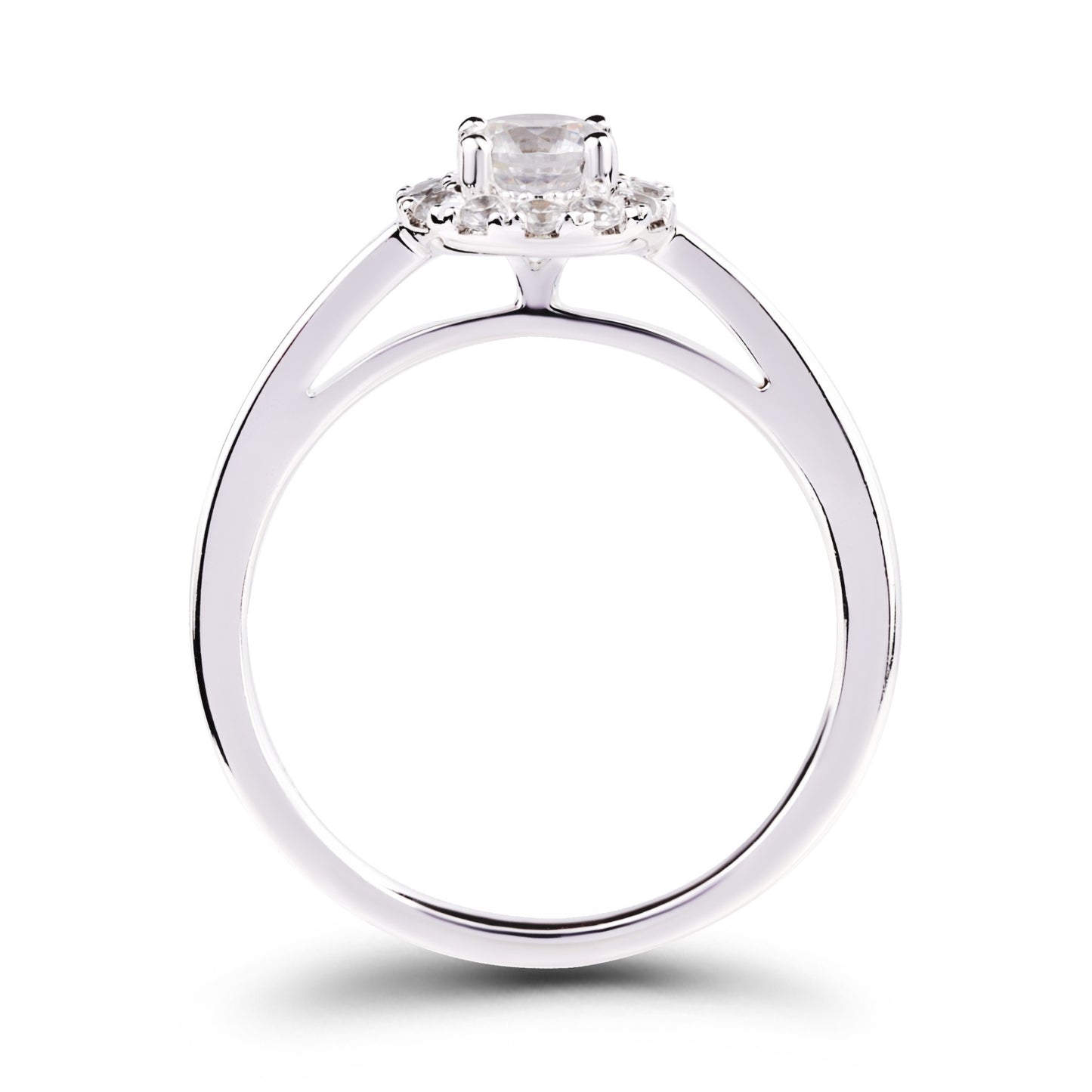 0.30 Carat White Gold Engagement Ring.