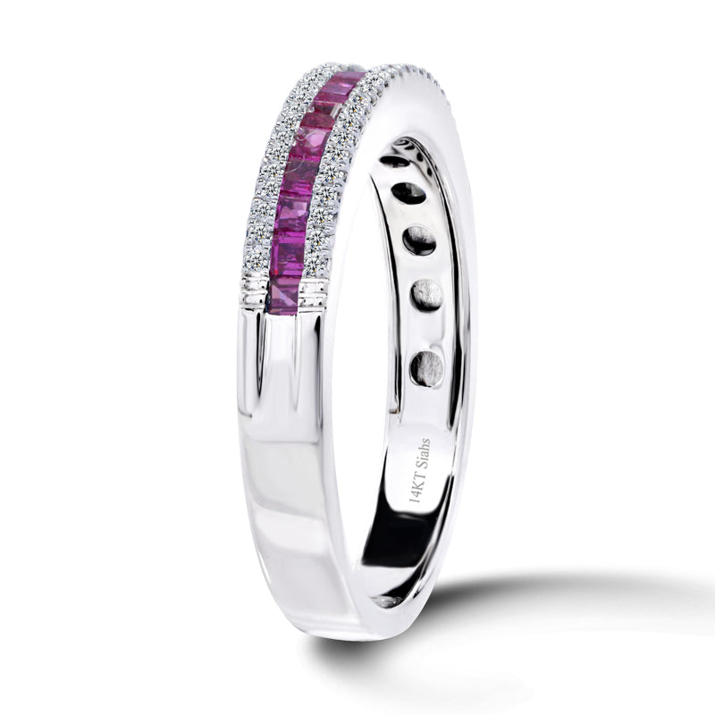 Ruby White Gold Ring.