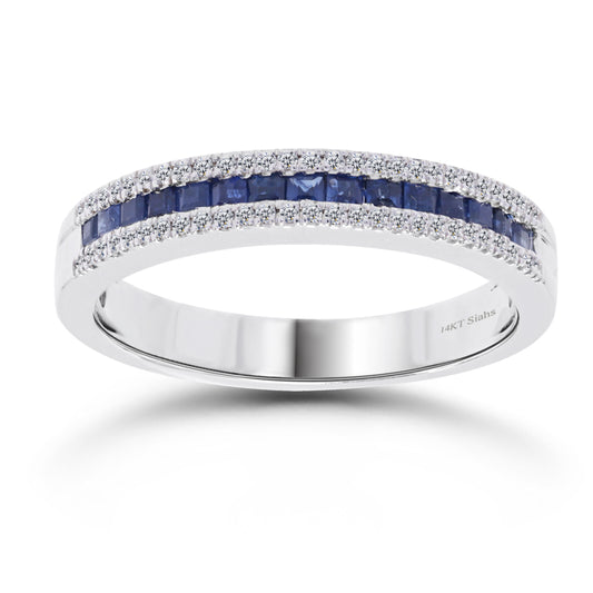 Sapphire White Gold Ring.