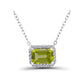 Peridot White Gold Necklace.