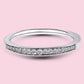 10K White Gold LGD Milgrain Wedding Band. #20004