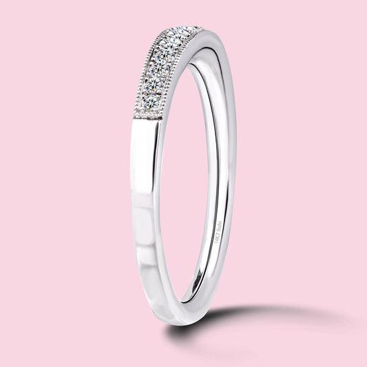 0.30 Carat White Gold Wedding Band.