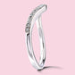 10K White Gold LGD Valley Milgrain Wedding Band. #20010