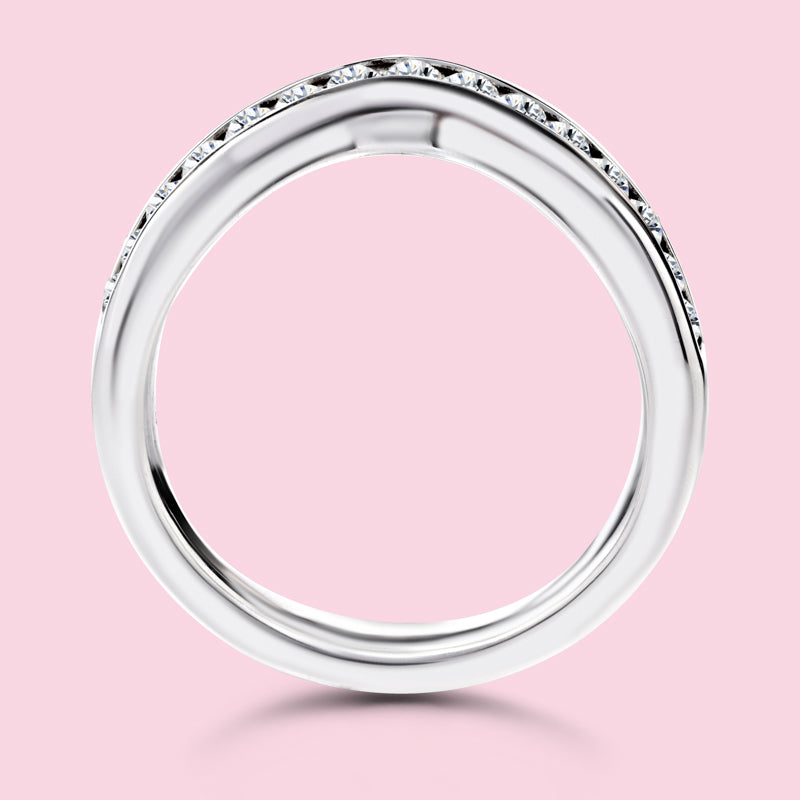 0.50 Carat White Gold Wedding Band.