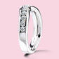 0.75 Carat White Gold Wedding Band.