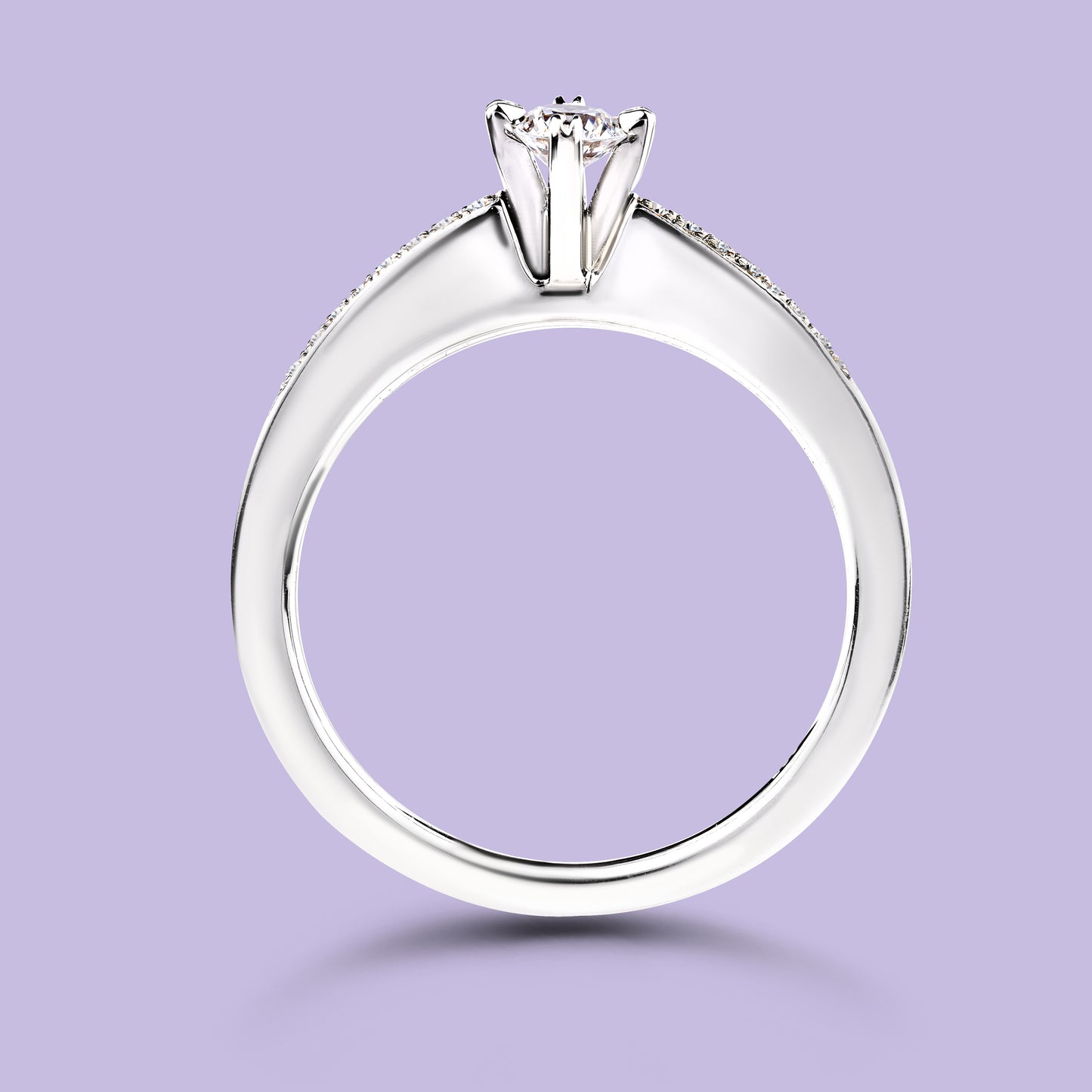 0.20 Carat White Gold Engagement Ring.