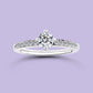 10K White Gold LGD (0.50CT) Engagement Ring. #20023.