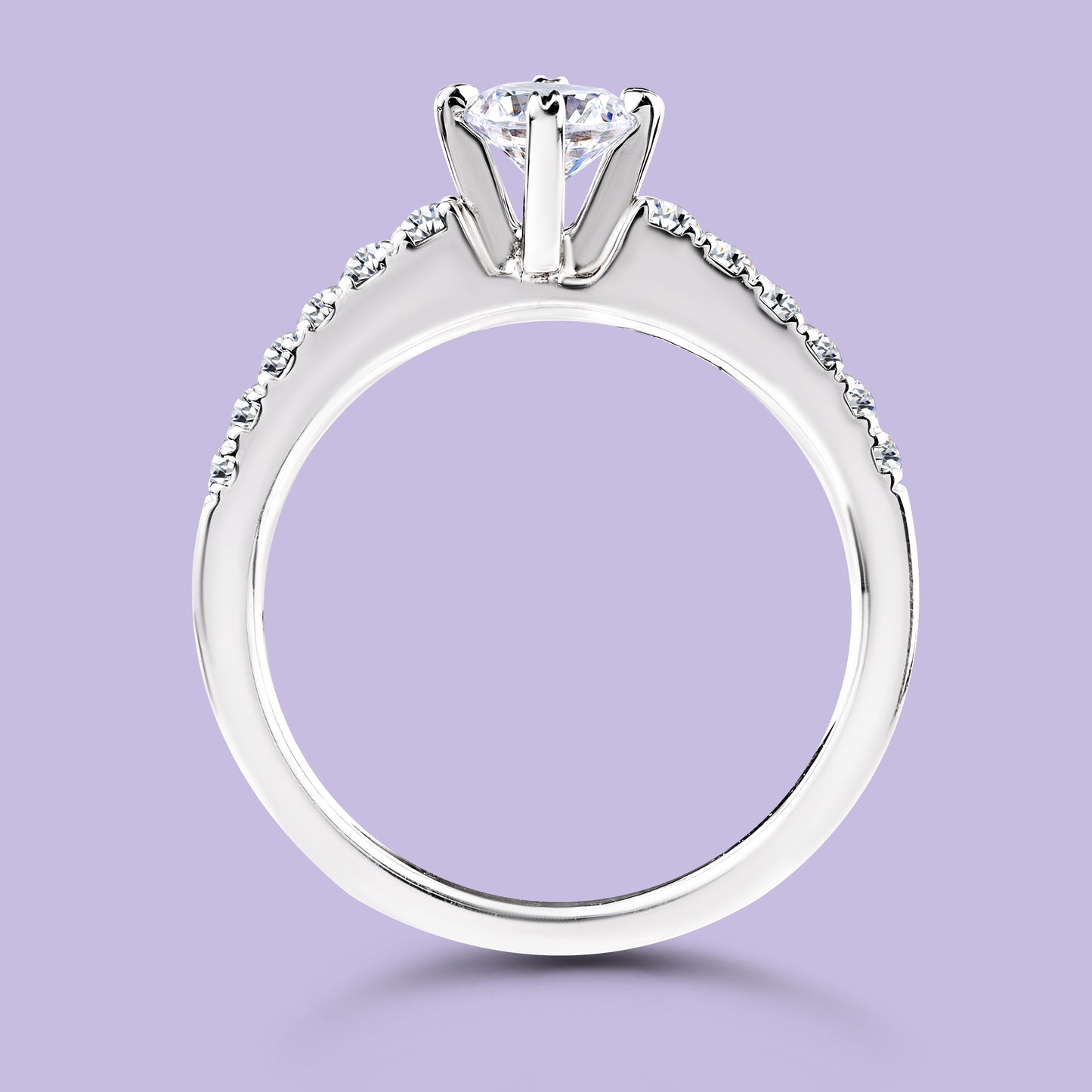 0.50 Carat White Gold Engagement Ring.