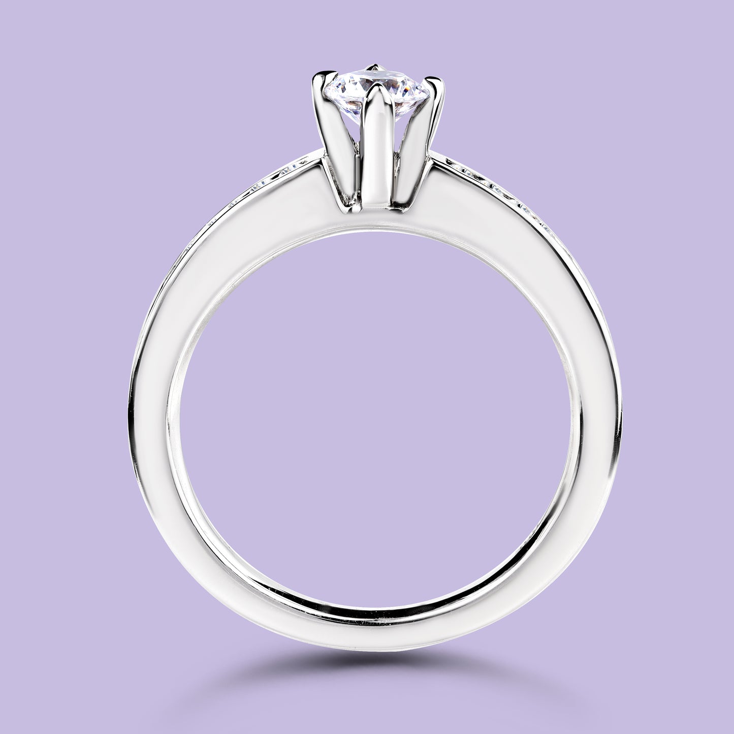 0.30 Carat White Gold Engagement Ring.