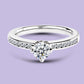 10K White Gold LGD (0.50CT) Engagement Ring. #20029.