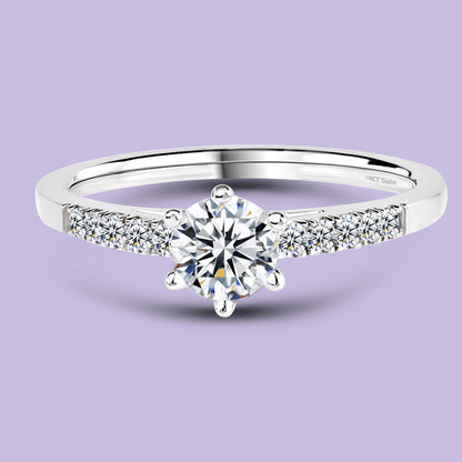 0.50 Carat White Gold Engagement Ring.