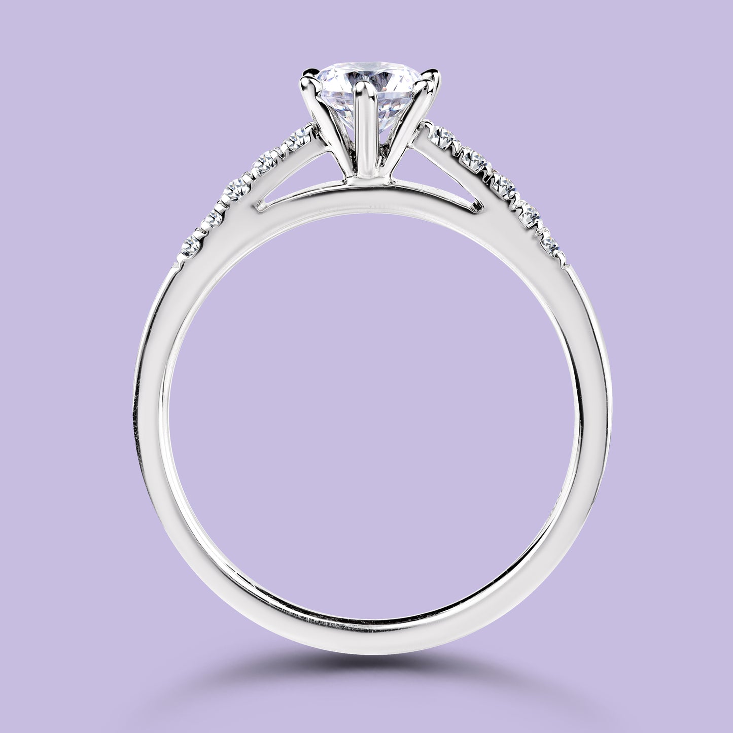 0.50 Carat White Gold Engagement Ring.