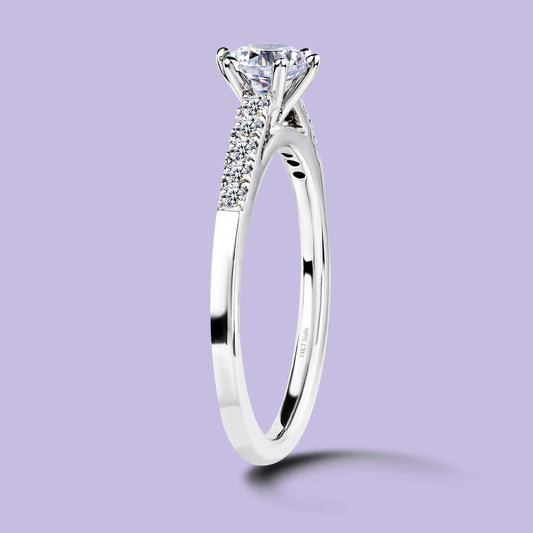 0.50 Carat White Gold Engagement Ring.