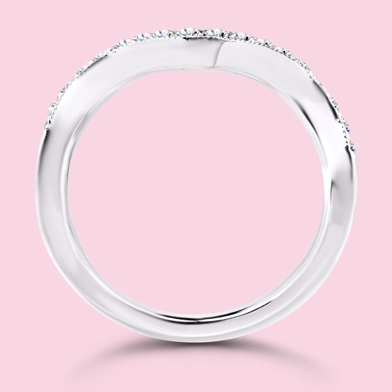 0.50 Carat White Gold Wedding Band.