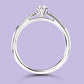 10K White Gold LGD Engagement Ring. #20047